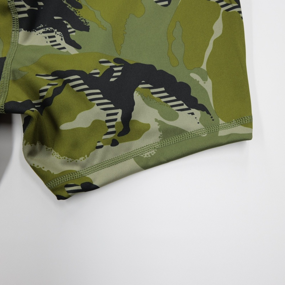 Adidas Women's Stretch Compressive‎ Fit 4 Inch Tight Camo Shorts Green Size M - Picture 6 of 8